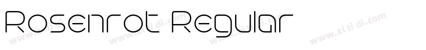 Rosenrot Regular字体转换